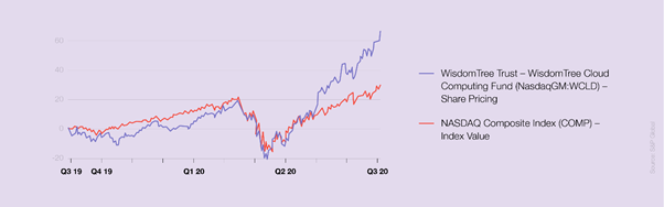 SaaS performance soars during the Pandemic in 2020. 