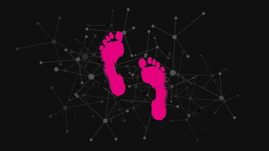 Bespoke digital footprint animation.